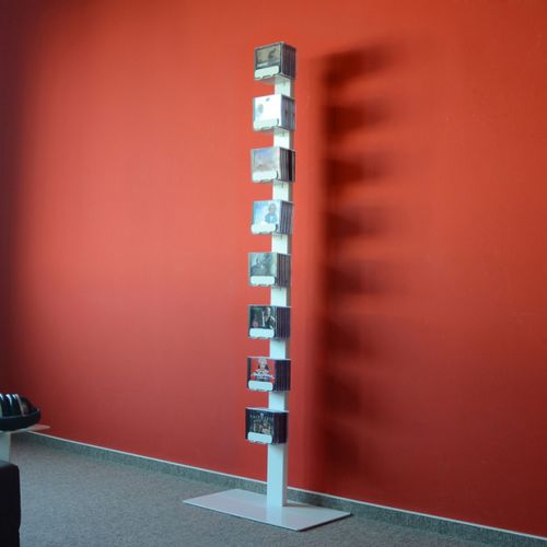 Scaffale contemporaneo - CD-BAUM 2 BIG - RADIUS DESIGN - in acciaio / per CD / per DVD