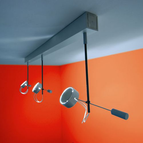 Luce a sospensione - ABSOLUT WD3 - RADIUS DESIGN - a lampada fluorescente / rotonda / in fibra di carbonio