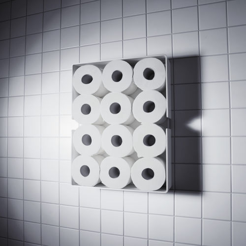 Mensola - PURO TOILET PAPER RESERVOIR - RADIUS DESIGN - contemporaneo / in alluminio / da bagno