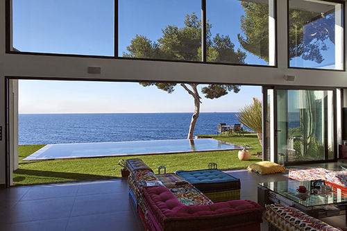 Piscina a straripamento - VUE SUR MER MEDITERRANEE - PISCINES CARRE BLEU - da esterno / interrata / in calcestruzzo