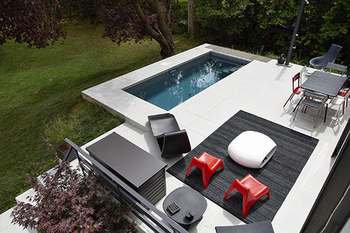 Piscina da esterno - REGION PARISIENNE - PISCINES CARRE BLEU - interrata / in ceramica