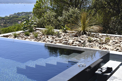Scala per piscina - TS NUANCES DE BLEUS DRAGUIGNAN - PISCINES CARRE BLEU