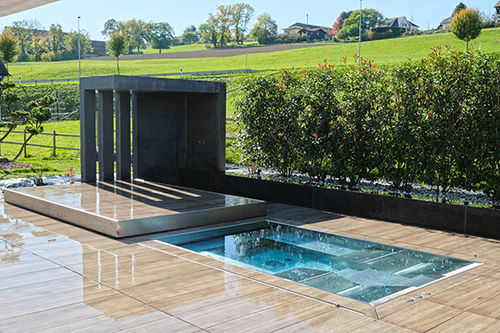Piscina su misura - PISCINE SPA INOX SUISSE - PISCINES CARRE BLEU - da esterno / interrata / in composito