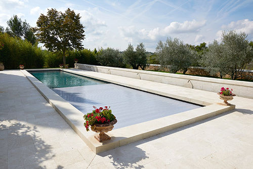 Piscina corridoio di nuoto - COULOIR DE NAGE AVEC VOLET IMMERGE - PISCINES CARRE BLEU - su misura / da esterno / interrata