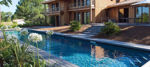 Piscina sistema completo - PLAGE BOIS - PISCINES CARRE BLEU - corridoio di nuoto / da esterno / interrata