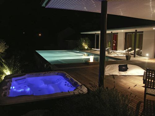 Spa da incasso - PAU - PISCINES CARRE BLEU - quadrata / 2 posti / per uso residenziale