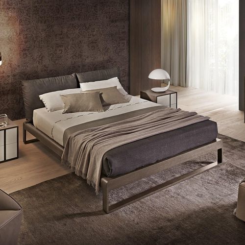 Letto matrimoniale - MARTIN - Olivieri - singolo / contemporaneo / imbottito
