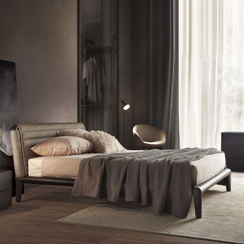Letto matrimoniale - GINEVRA - Olivieri - contemporaneo / imbottito / con testiera imbottita