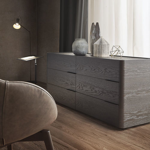 Cassettone contemporaneo - GINEVRA - Olivieri - in MDF laccato / rettangolare / con cassetti