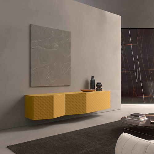 Credenza a muro - LOUVRE - Olivieri - contemporanea / in legno laccato / in rovere