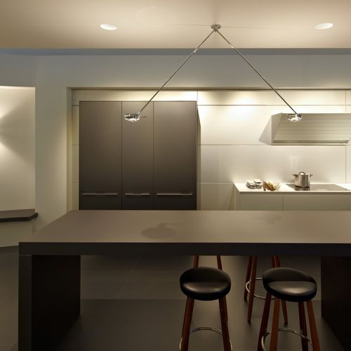 Lampada a sospensione - SENTO SOFFITTO DUE - Occhio - in alluminio / in acciaio / in vetro