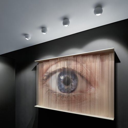 Faretto da soffitto - IO GIRO , IO GIRO DOPPIO - Occhio - LED / rotondo / professionale