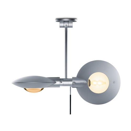 Plafoniera contemporanea - PURO SOFFITTO DOPPIO - Occhio - rotonda / in vetro / in alluminio