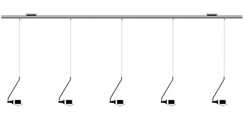 Lampada a sospensione - SENTO: SISTEMA SOFFITTO CINQUE - Occhio - in vetro / in metallo / contemporanea