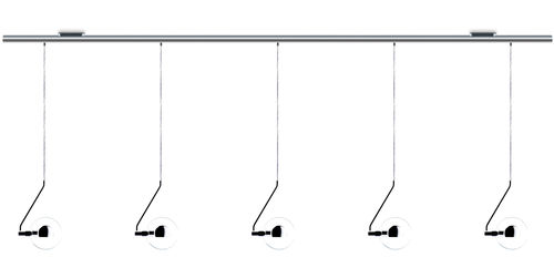 Lampada a sospensione - DIVO: SOFFITTO CINQUE - Occhio - in vetro / in metallo / contemporanea