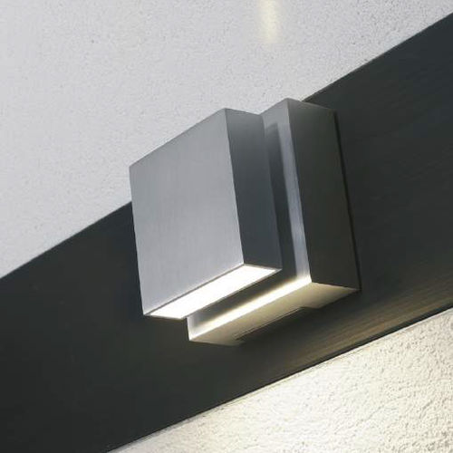 Applique contemporanea - SCOBO / DOWN LV W - BRUCK - da interno / in alluminio / quadrata
