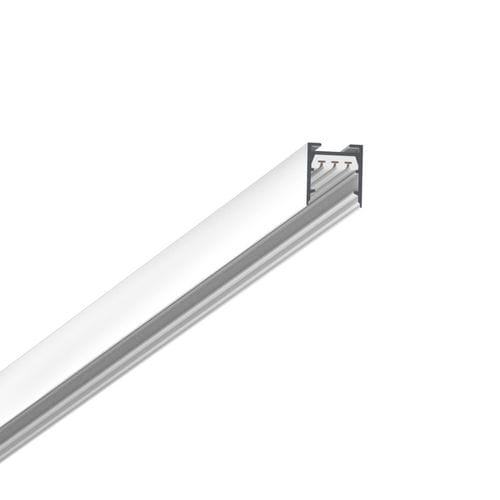 Profilo in metallo - TRACK 2600 ALL-IN - BRUCK - a sezione rettangolare / per parapetto / sistema a rotaia