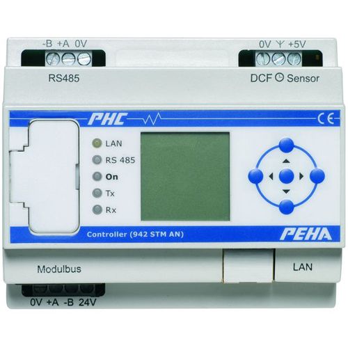 Modulo di controllo per sistema domotico - D 942 STM AN  - PEHA Paul Hochköpper - su guida DIN