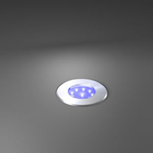 Faretto sporgente - TERRA 60 - RZB - LED / rotondo / di acciaio