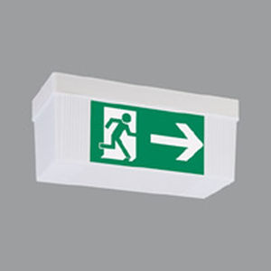 Illuminazione di emergenza da soffitto - GSUN® 4   - RZB - rettangolare / a lampada fluorescente / in plastica