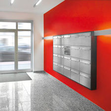 Cassetta delle lettere a muro - HORIZONTAL - Erwin Renz - condominiale