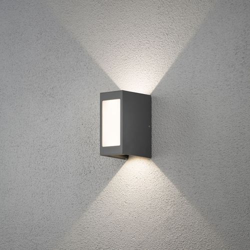 Applique contemporanea - CREMONA - Gnosjö Konstsmide - da esterno / in alluminio / rettangolare