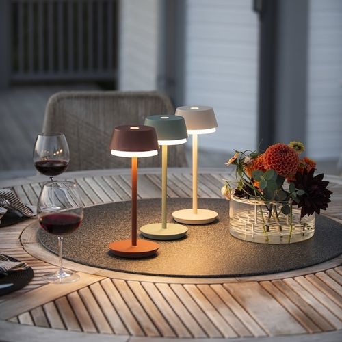 Lampada da tavolo - LYON  - Gnosjö Konstsmide - in alluminio / contemporanea / a batteria ricaricabile
