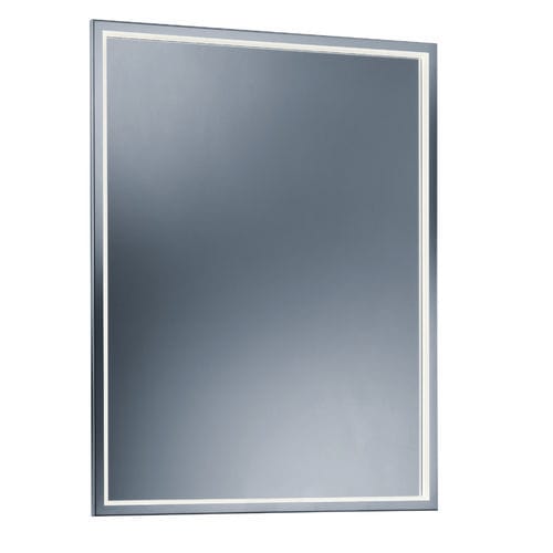 Specchio a muro - 65.702.81 - Baulmann Leuchten - contemporaneo / rettangolare / in acciaio inossidabile