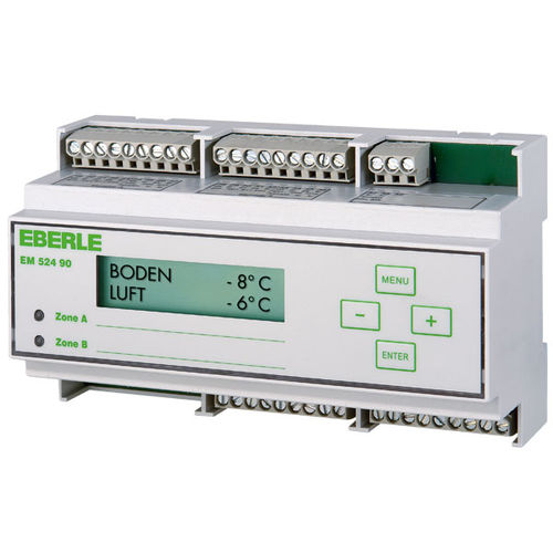 Unità di controllo su guida DIN - EM 524 90 - Eberle Controls - di umidità / di temperatura / con monitor