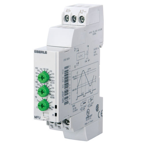 Relè elettromeccanico AC - MFU 260 - Eberle Controls - 1NA/NC / monofase / su guida DIN