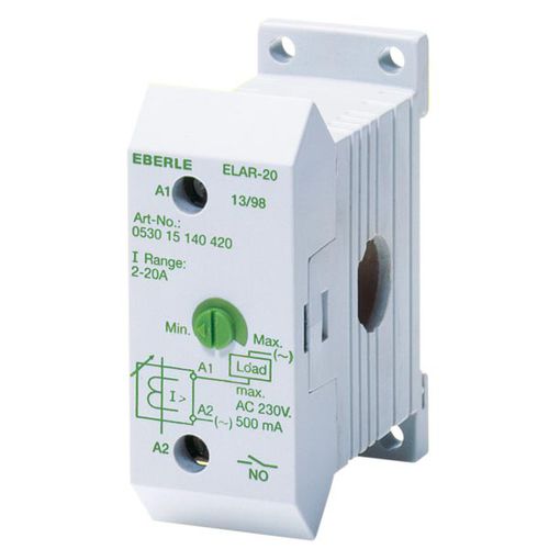 Relè statico AC - ELAR 20 - Eberle Controls - 1NA / monofase / su guida DIN