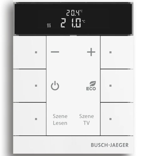 Pannello di controllo per sistema domotico - Tenton® - BUSCH-JAEGER - per sistema di ventilazione / per controllo accessi / per impianti di riscaldamento