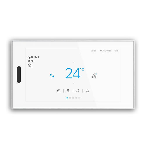 Tastiera di controllo per sistema domotico - ROOMTOUCH® 5" - BUSCH-JAEGER - per sistema di ventilazione / per impianti di riscaldamento / per lampadario
