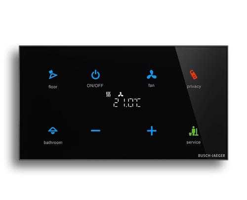 Tastiera di controllo per controllo accessi - tacteo® - BUSCH-JAEGER - per sistema domotico / per sistema di ventilazione / per impianti di riscaldamento