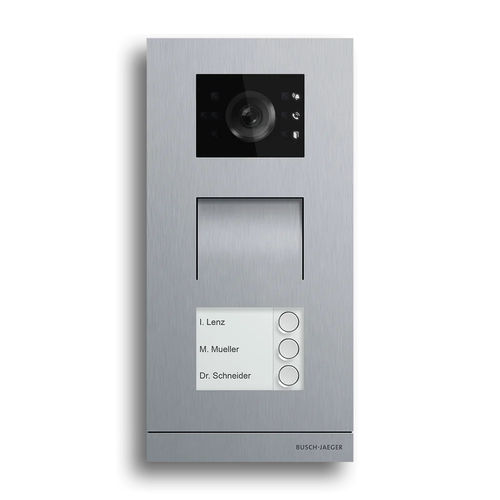 Citofono esterno in metallo - Welcome® - BUSCH-JAEGER - residenziale / da parete / da esterno