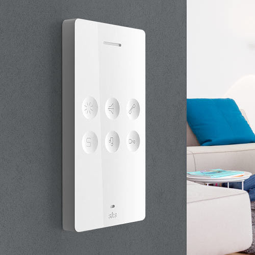 Citofono audio bianco - BS2012 - SKS - Kinkel Elektronik - da interno / viva voce con schermo