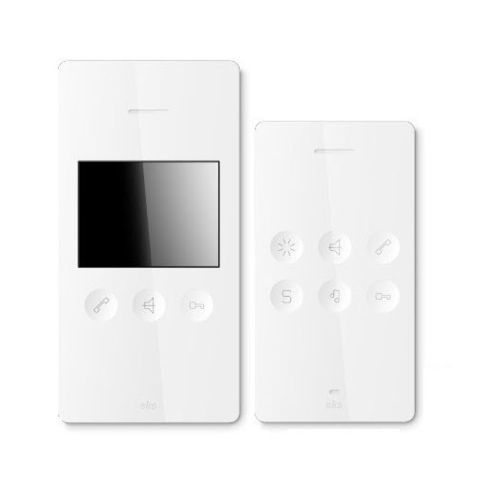 Sistema di citofono bianco - BSV2012 - SKS - Kinkel Elektronik - residenziale / da parete / da interno