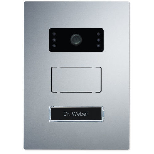 Citofono esterno in acciaio inossidabile con finitura opaca - BL2012 - SKS - Kinkel Elektronik - residenziale / per montaggio a filo / da esterno
