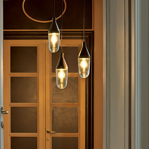 Lampada a sospensione - NIWA - Oluce - in metallo / in vetro / contemporanea