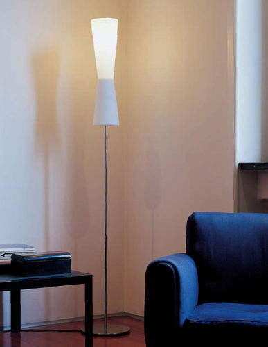 Lampada da terra - LU-LU - Oluce - in metallo / in vetro di Murano / contemporanea