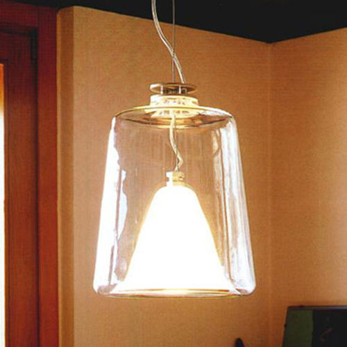 Lampada a sospensione - LANTERNA - Oluce - in alluminio / in vetro di Murano / contemporanea