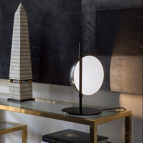 Lampada da tavolo - SUPERLUNA - Oluce - in metallo / contemporanea / con cavo