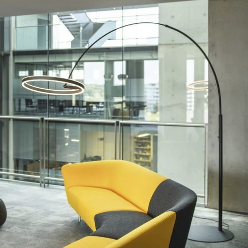Lampada da terra - ONE BOW FL - SLV ELEKTRONIK - in alluminio / contemporanea / con cavo