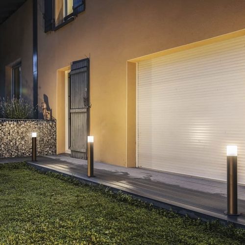 Lampioncino da giardino - GRAFIT  - SLV ELEKTRONIK - contemporaneo / in vetro fumè / in acrilico