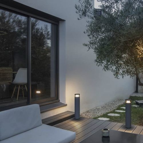 Lampioncino da giardino - M-POL M POLEHEAD - SLV ELEKTRONIK - contemporaneo / in alluminio / LED