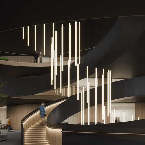 Luce a sospensione - ISSA - Intra Lighting d.o.o. - LED RGB / lineare / tubolare