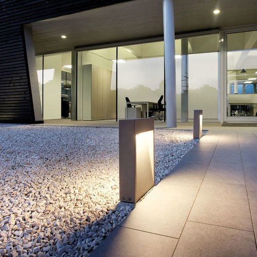Lampioncino contemporaneo - CONCRETE - Simes - in ghisa di alluminio / in calcestruzzo / LED