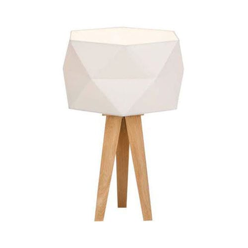Lampada da tavolo - POLYGON - Brilliant - in tessuto / in legno / contemporanea