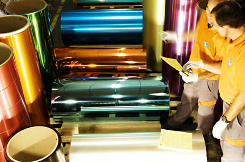Laminato decorativo aspetto alluminio - BANDOXALDECOR - COLOURED PREANODIZED ALUMINIUM - Almeco Group - levigato