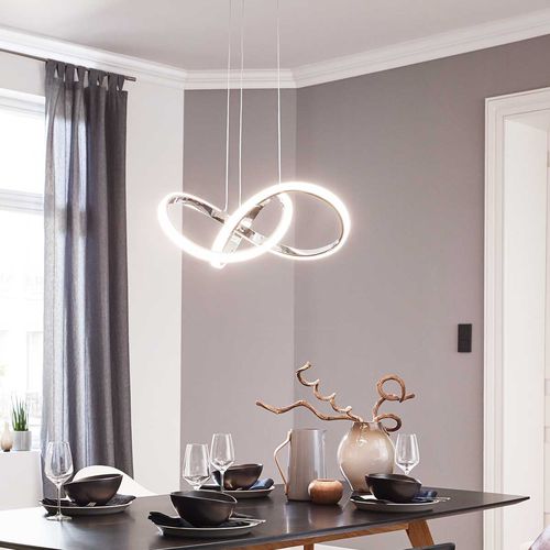Lampada a sospensione - INDIGO 1LMP - WOFI Leuchten Wortmann & Filz - in metallo cromato / contemporanea / con cavo